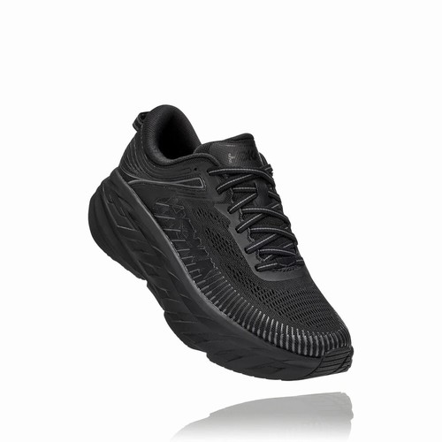 Hoka One One BONDI 7 Vegan Shoes For Women India Black IN-1586